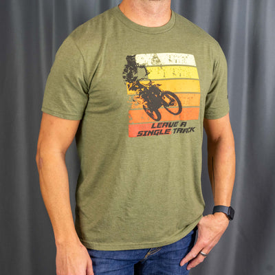 Retro Bike Shirt - Military Green Frost