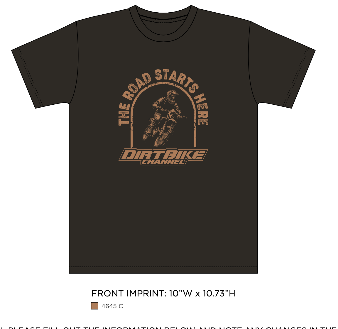 Road Starts Here Shirt- Black Frost