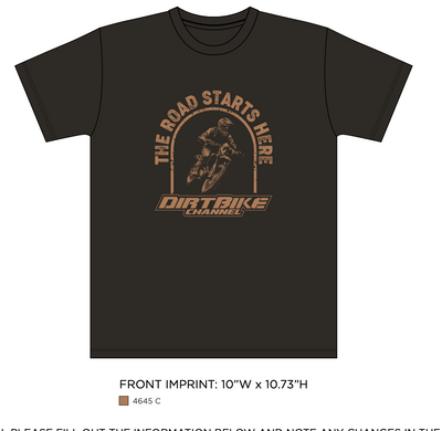 Road Starts Here Shirt- Black Frost