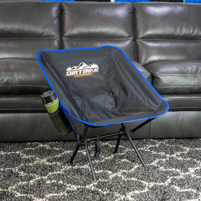 Blue DBC Camp Chair with Mesh Pouch