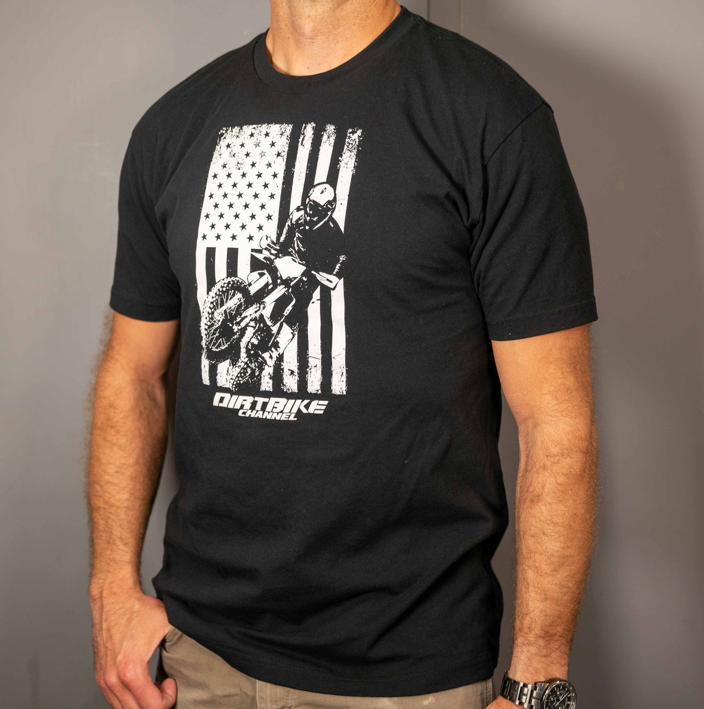 DBC American Flag Shirt- Black