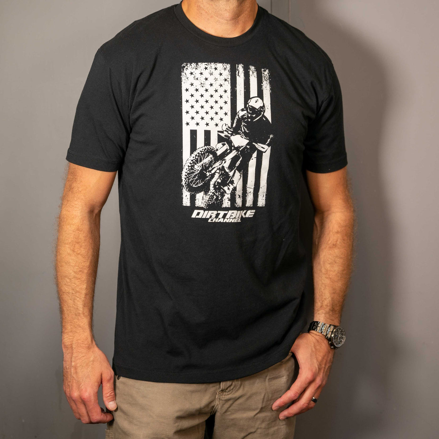 DBC American Flag Shirt- Black